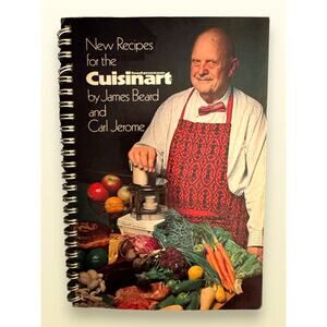 1978 James Beard New Recipes for the Cuisinart Food Processor Spiral Bound
